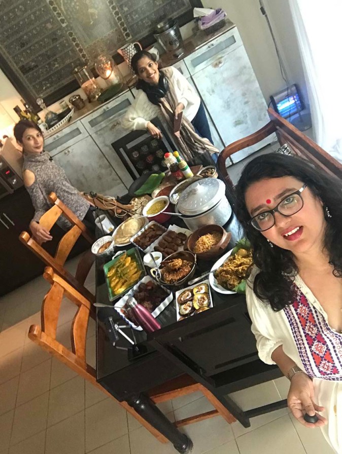 Arva and Farida Ahmed of Frying Pan Adventures come home to do their podcast on Bengali food 