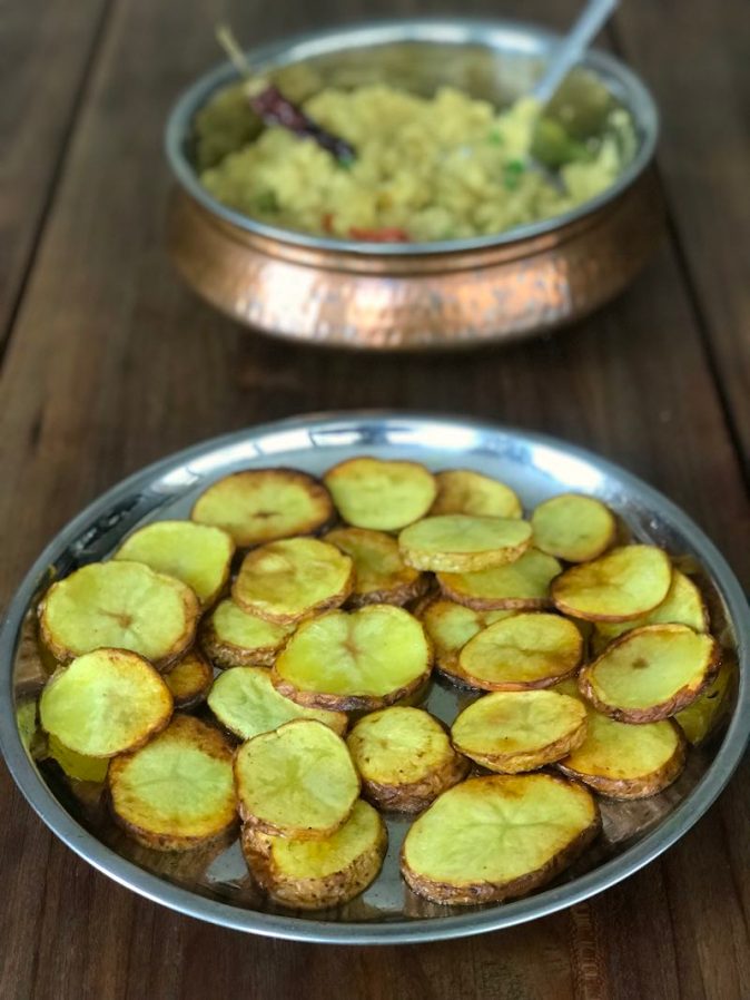 Aloo bhaja or fried potatos