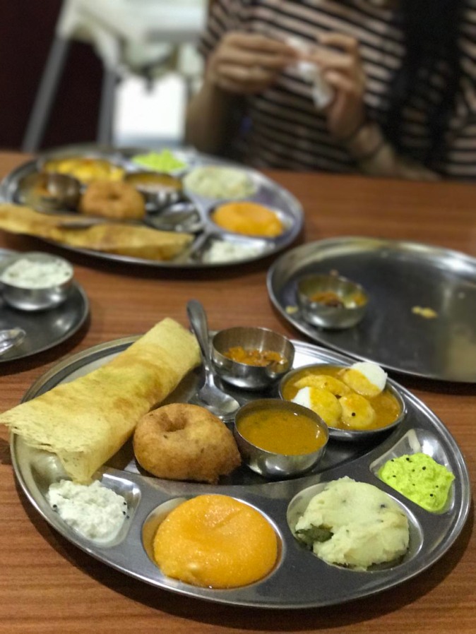 South Indian mini thali at Sangeetha restaurant