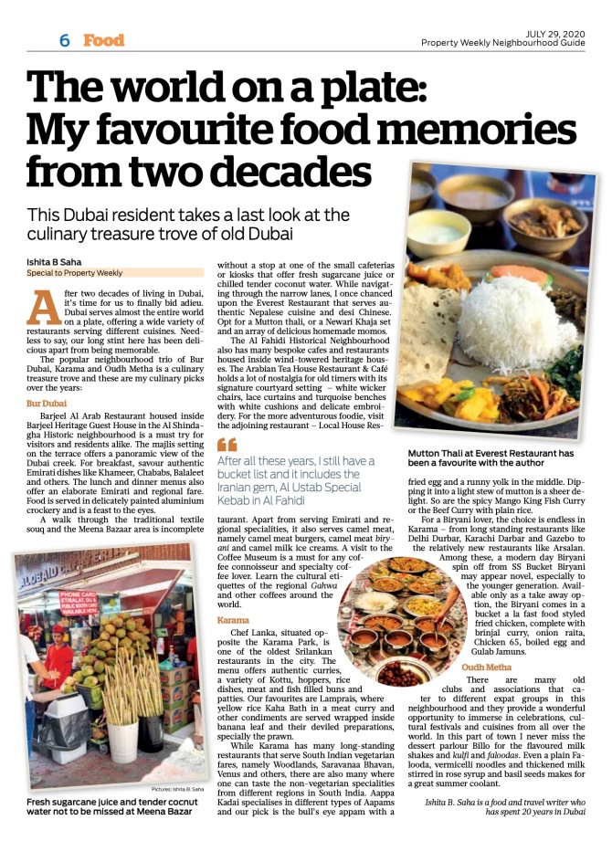 My favourite food memories from two decades