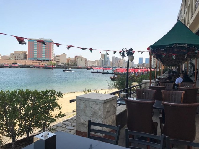 Blue Barjeel restaurant by Dubai creekside