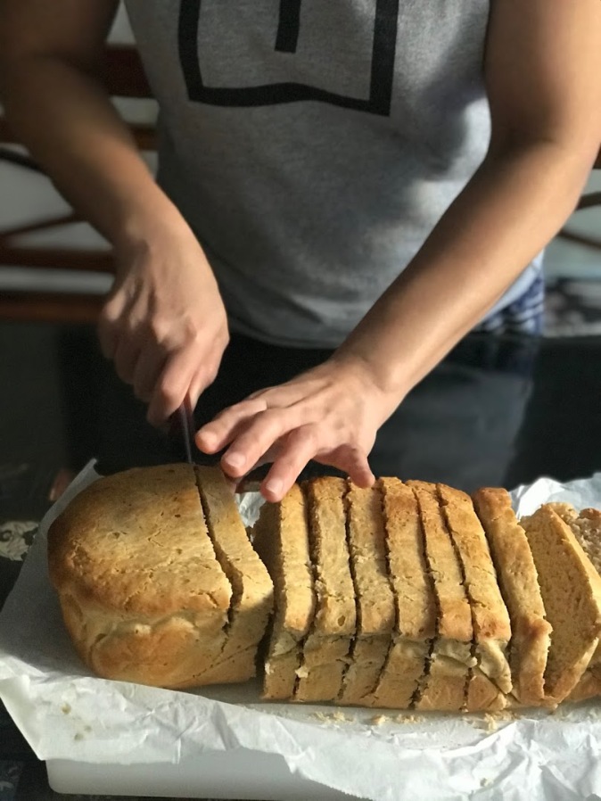 Homemade wheat flour bread