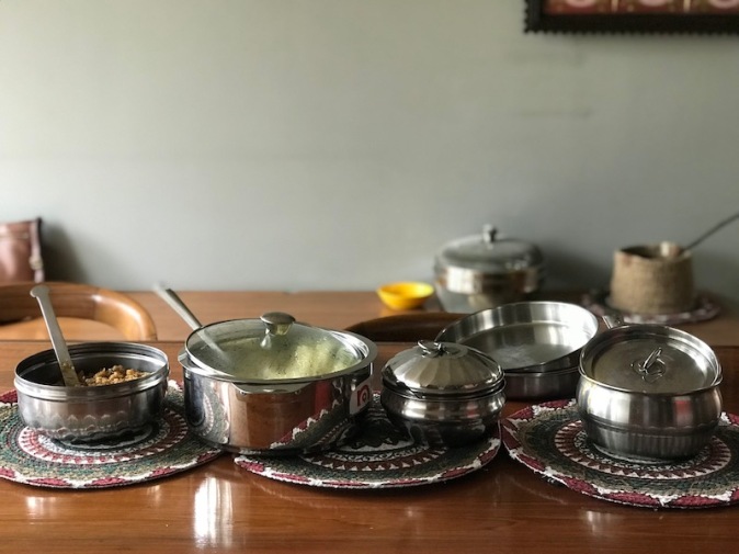 Breakfast platter on Pongal Day