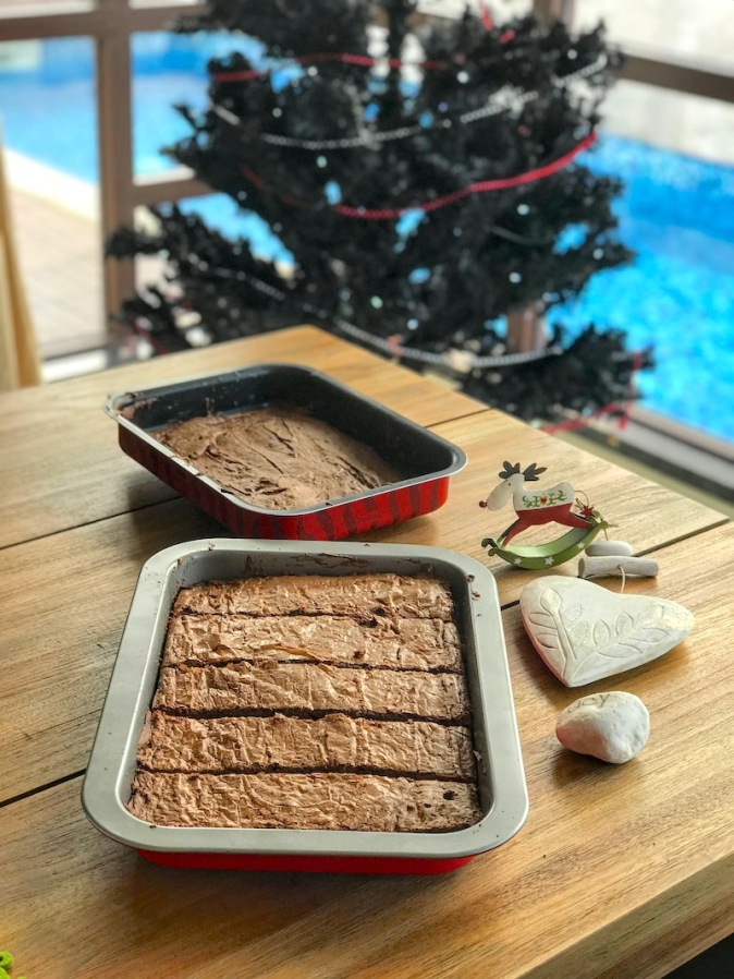 Homecooked Brownies for Christmas baked by Big Z
