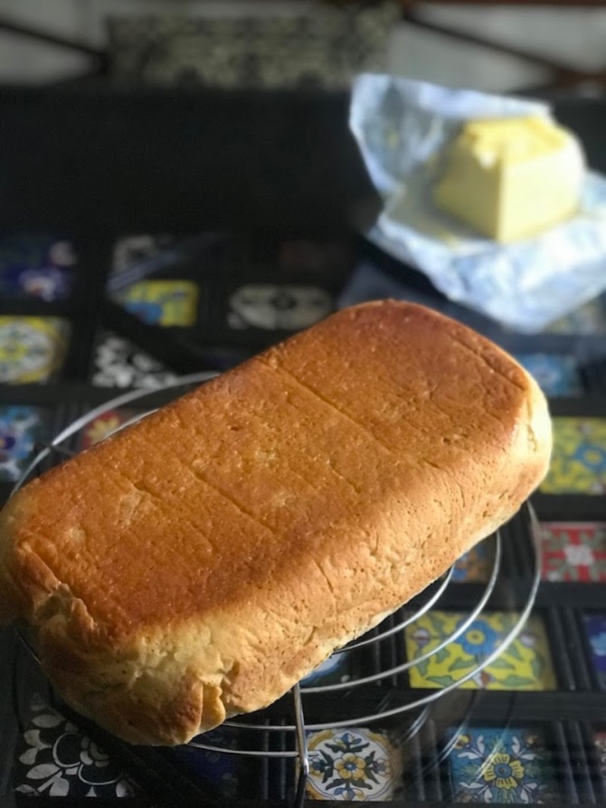 Homemade flour bread